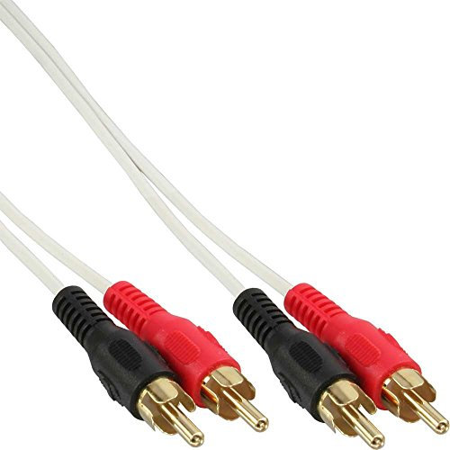 InLine 5m 2x RCA M/M cavo audio 2 x RCA Nero, Rosso, Bianco