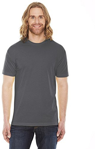 American Apparel Men's Poly-Cotton Short Sleeve Crew Neck - Grey - S