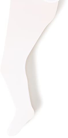 Country Kids Girl's Microfiber Opaques Tights, White, 1-2 Years UK