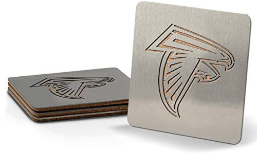 YouTheFan NFL Sportula Edelstahl-Untersetzer, Edelstahl, Standard