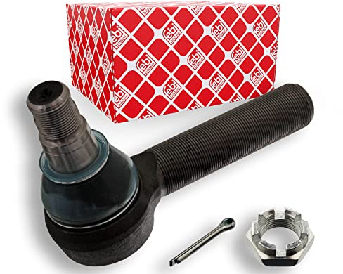 febi bilstein 39405 Tie Rod End with castle nut and cotter pin, pack of one