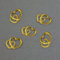 25 Doppelherzen Gold Deko Streuteile Scrapbooking Tischdeko Streudeko Hochzeit
