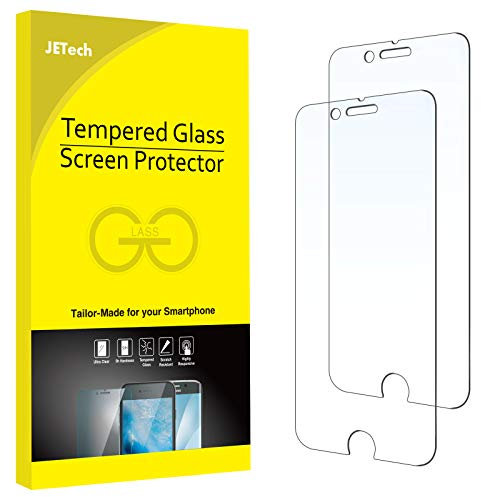 JETech Screen Protector for iPhone 8 Plus and iPhone 7 Plus Tempered Glass Film, 2-Pack