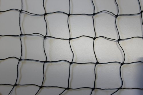PieloBa Volierennetz - Tiergehege - Netz - schwarz - Masche 5 cm - Stärke: 1,2 mm - Größe: 10,00 m x 20 m