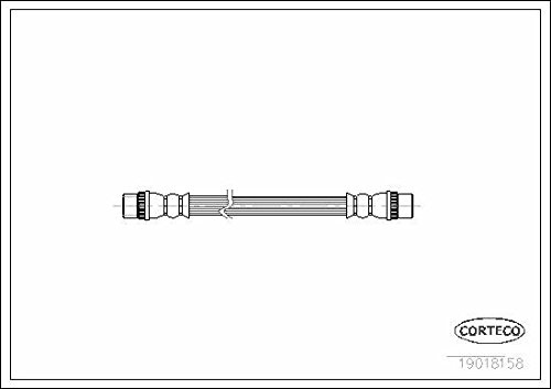 Corteco 19018158 Bremsschlauch | 19018158 passend für 405 Avantime
