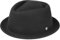 LIERYS Blank Pork Pie Damen/Herren - Filzhut wasserabweisend - Porkpie knautschbar - Hut aus Wollfilz - Wollfilzhut Sommer/Winter schwarz S (54-55 cm)