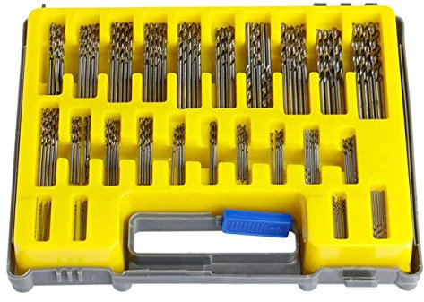 Latinaric 150 tlg Mini Bohrer Set Metallbohrer Drillbohrer Spriralbohrer Bohrersets 0.4-3.2mm