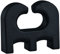 Meinl Percussion Conga Risers Set - 4 Gummifüße für Conga Instrumente - Zubehör - Flexibel - Kunststoff, Schwarz (MCR-BK)