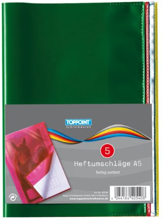 10 (2x 5Stk) Heftumschläge DIN A5