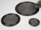 formano Untersetzer 10cm für Gläser, Platzset, mit Perlen, schwarz Silber, 507327