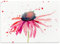 WANDKINGS Glasschneidebrett „Watercolor Flower“ - Motiv wählbar - Glasschneideplatte, Schneidebrett aus Glas, Frühstücksbrettchen
