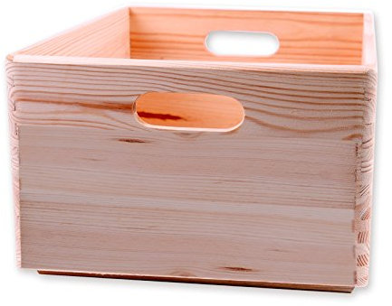 Holzkiste Allzweckkiste 40x30x19 cm - Stapelbox Größe 4 kombinierbar