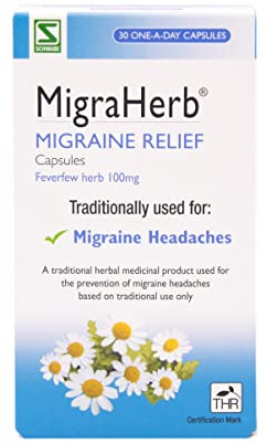 Migraherb Feverfew Herb 100mg - 30 Capsules