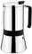 MONIX Aroma Cafetera Italiana, 18/10, Inoxidable, Gris (Acero), 9.5 cm, 4 tazas