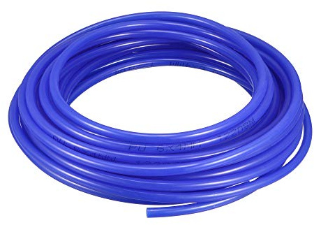 sourcing map Pneumatic Air Tubing, 6mm OD x 4mm ID 10m(32.8ft) PU Polyurethane Air Compressor Tubing Hose Pipe Blue
