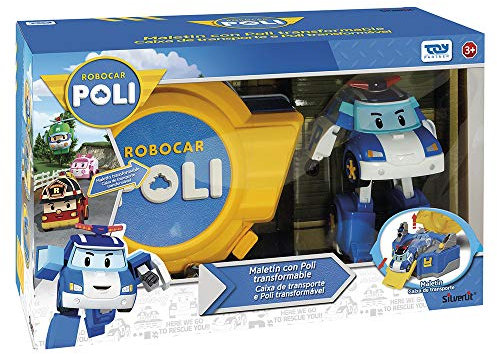 Ouaps - 83072 – Spielzeug für Kleinkinder – Robocar Spielkoffer poliert 2-in-1 – Fahrzeug inklusive