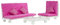 Olivias World 18 Zoll Babypuppen-Möbel Holz-Lounge-Sofa Puppenstuhl TD-11930A/B