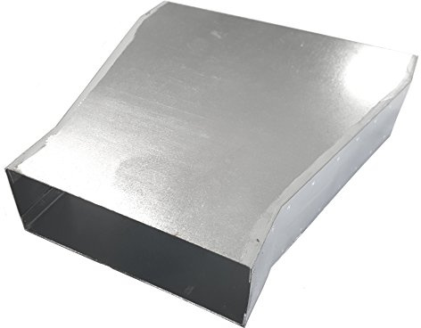 Intelmann Flachkanal Reduzierung symmetrisch Breite: 100 140 180 220 300 mm, Höhe 50mm Stahl verzinkt (Breite 1: 220 / Breite 2: 300)