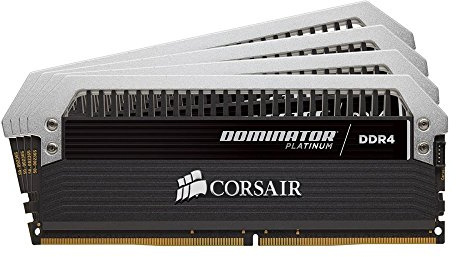 Corsair CMD64GX4M4A2400C14 Dominator Platinum Series 64 GB (4 x 16 GB) DDR4 2400 MHz C14 XMP 2.0 High Performance Desktop Memory Kit - Black