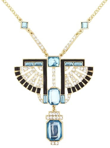 W WIDMANN MILANO Party Fashion - Collier pharaon avec strass et pierres topas, or, bijoux, accessoires, soirée à thème