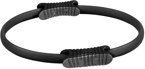 GORILLA SPORTS® Pilates-Ring 39 cm mit Doppelgriff und Schaumstoffpolstern | Rutschfester Widerstandsring aus Kunststoff für Pilates, Yoga und Gymnastik, stärkt Arme, Bauch, Beine und Gesäß