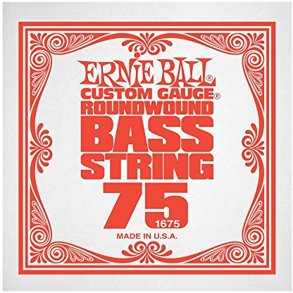 Ernie Ball 1675 - Corde basse au détail Slinky Nickel Wound - Filé nickel 075