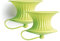 Lékué - Exprimidor y conservador de limones, silicona, 2 unidades, color verde