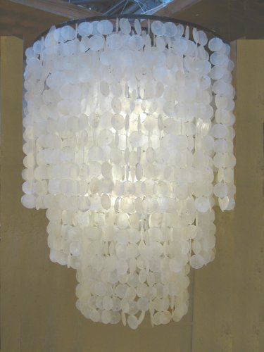 Muschellampe Muschelleuchte 100 cm hoch - 80 cm breit -
