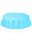 Unique Party Supplies 50383 Runde Kunststoff-Tischdecke - 2,13 m - Hellblau