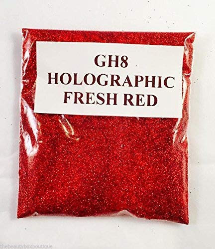 100G HOLOGRAPHIC RED GLITTER ULTRA FINE WINE GLASS ART AND CRAFT NAIL ART SCRAPBOOKING NON TOXIC