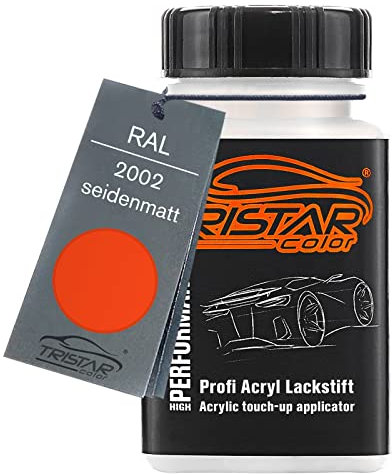 TRISTARcolor RAL 2002 Blutorange seidenmatt Lackstift 50 ml schnelltrocknend
