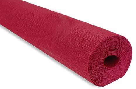 FloristryWarehouse Rouleau de papier crépon 180g (50 x 250 cm) Rouge (teinte 586)