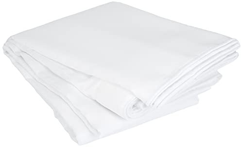 LINDER 0360/10/343 Gardine, lang, Bordüre Eichenlaub, Kräuselband, 420 x 240 cm, Weiß