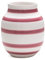 Kähler Vase H20 cm Omaggio Fayence Handbemalt für Blumen und Sträucher Rosa