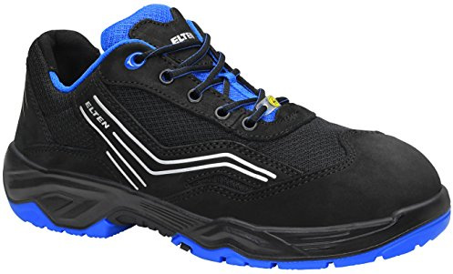 ELTEN Ambition Blue Low ESD S1 | Sicherheitsschuhe für Damen & Herren, Stahlkappe, leicht, atmungsaktiv, Gr. 48