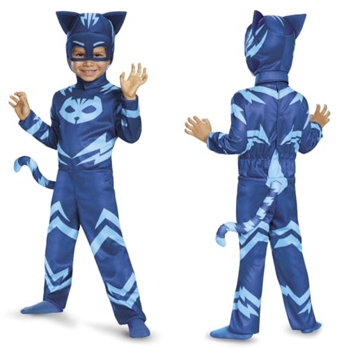 Disguise Catboy Costume for Kids, Official PJ Masks Costume Jumpsuit Small (2T)