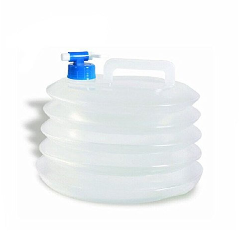 ZUMUii Butterme 3L Transparent Pliable Rétractable Bidon à Eau pour Le Camping Randonnée Pêche Chasse Sport Catastrophe Catastrophe Prepper(Couleur Radom)