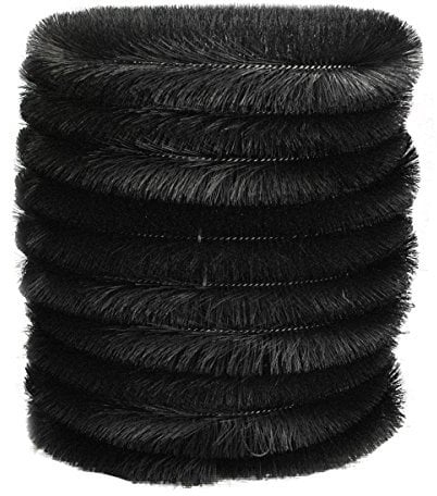 Selections Pack of 10 x Black Gutter Brush Leaf & Moss Guard (4m)