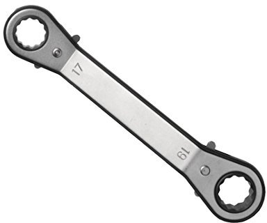 CONNEX Knarren-Ringschlüssel, abgewinkelt, 17 x 19 mm
