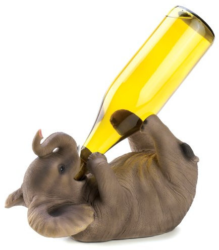 Accent Plus Gifts & Decors 12615 Playful Elephant Wine Holder, Multicolor