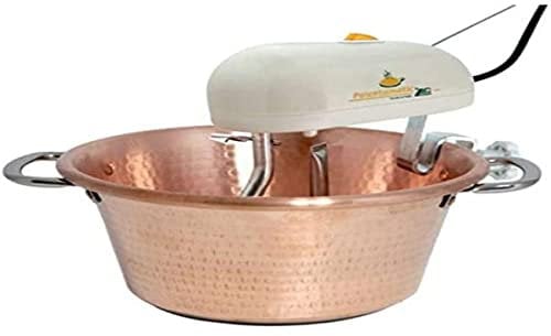 Lar Polentamatic Paiolo Elettrico Rame Fondo Induzione 26 cm Plastica e Acciaio Inox, 4 W
