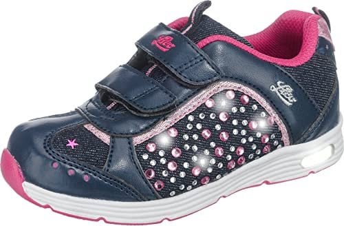 Lico Mädchen Shine V Blinky Sneaker, Marine Pink, 23 EU