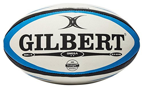 Gilbert Omega Match Rugby Ball - White - Size 4