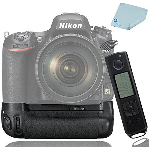 Mcoplus MK-MB-D16 DR750 2,4 G sans Fil Batterie Grip pour EN-EL15, Nikon D750