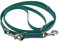 LENNIE Verstellbare BioThane Führleine, 13mm breit, 3m lang, Petrol/Teal, genäht, Doppelleine