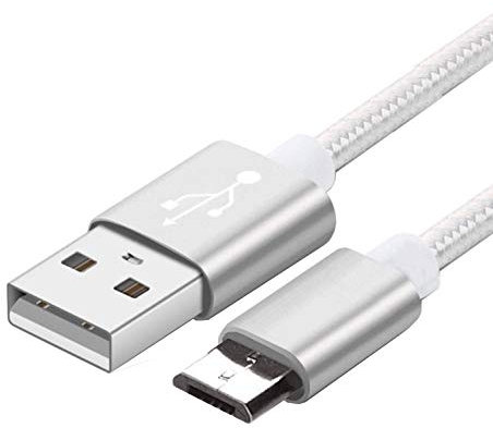 Cavo USB Host/OTG adattatore per Samsung Galaxy Tab 3 e cavo di ricarica bianco Data/Charge