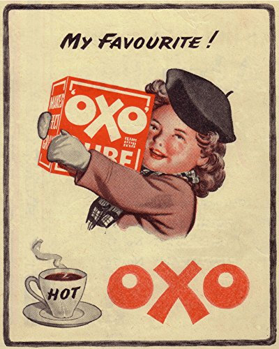 OXO Cube My Favourite Vintage Sign Metal Wall Sign 6x8inches Plaque Vintage Retro Poster Art Picture Print