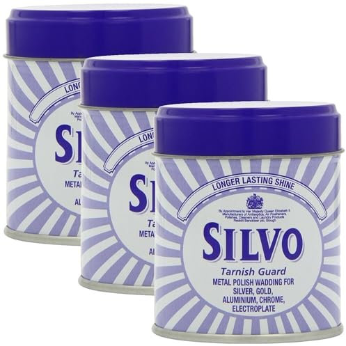 Silvo Wadding - Pack of 3 - Polishes Brass, Copper, Stainless Steel & Chrome