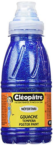 Cléopâtre - PP250-5 - Peinture Pailletée - Bleu - Flacon 250 ml