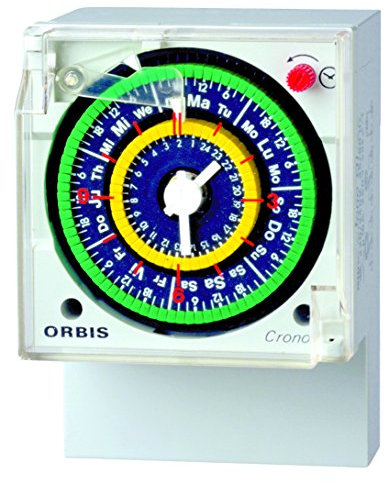 CRONO QRSD 230 V. Interruptor HORARIO ANALOGICO con Reserva Dia/Semana 2X 16(4) A